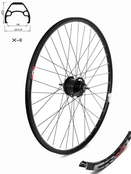 Crosser Točak zadnji crosser 28/29" x11 crni 36h,nexus glava ( 3000187 )