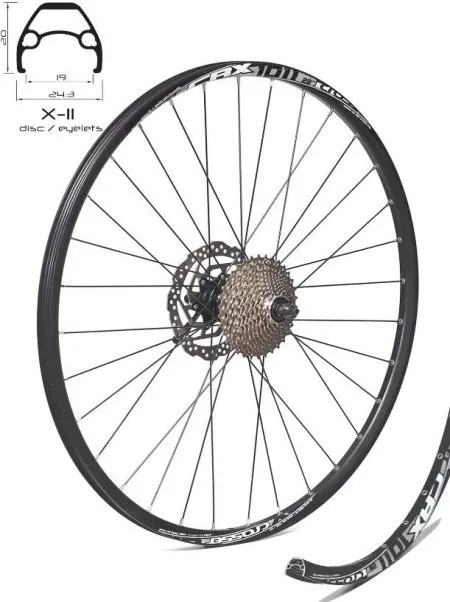 Crosser zadnji točak 28/29" x-11 ,sa shimano nablom,diskom 160mm i zupcanikom 10b ( 3000074 )