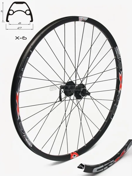 Crosser zadnji točak x6, dupli zid 28 jyd142, kaseta, alu - za disk ( 3000027 )