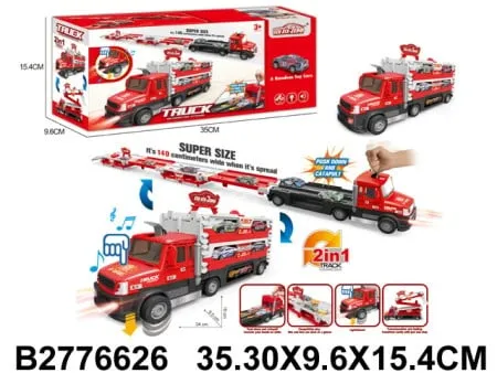 Crveni Kamion sa autićima ( 662603 K )