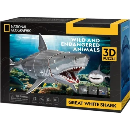 Cubic fun ds1098h puzzle great white shark ( CBF210984 )