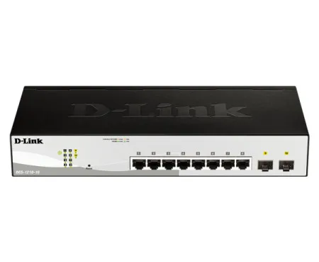 D-Link LAN Switch DGS-1210-10/E 10/100/1000 8port/2SFP Smart
