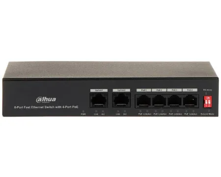 Dahua PFS3006-4ET-36 6-Port fast ethernet Switch with 4-Port PoE