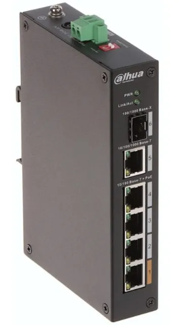 Dahua PFS3106-4ET-60-V2 Industrijski PoE 4-portni switch
