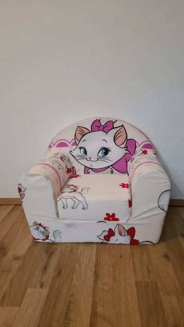 Dečija foteljica na razvlačenje Hello Kitty - bela