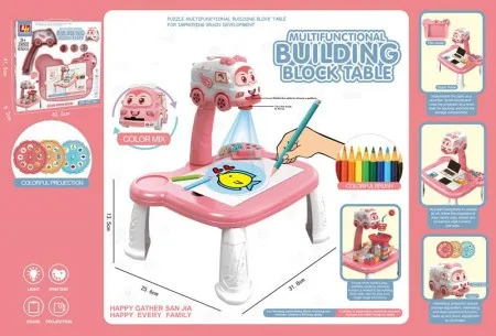 Dečiji autić projektor roze ( 183011 )