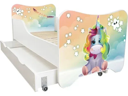Dečiji krevet 160X80Cm happy Kitty + fioka unicorn sky ( 74043 )