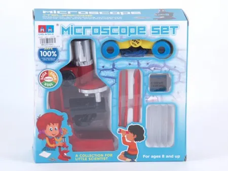 Dečiji mikroskop set sa dodacima crveni ( 261843 )