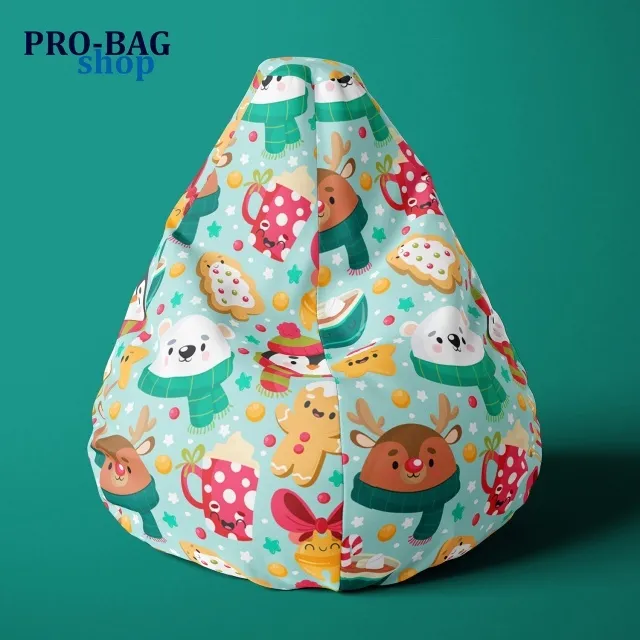 Dečji Lazy Bag - Novogodišnji stikeri ( 206 )