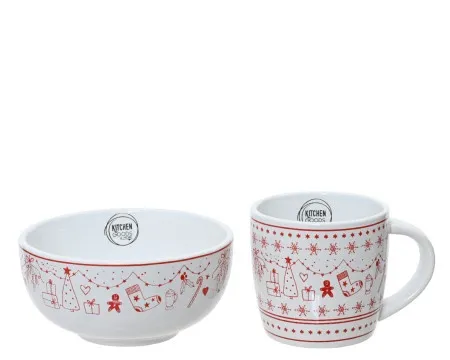 Dekordom novogodišnja dekoracija - breakfast set 2pcs 604066 - assorted - kmg ( 043371 )