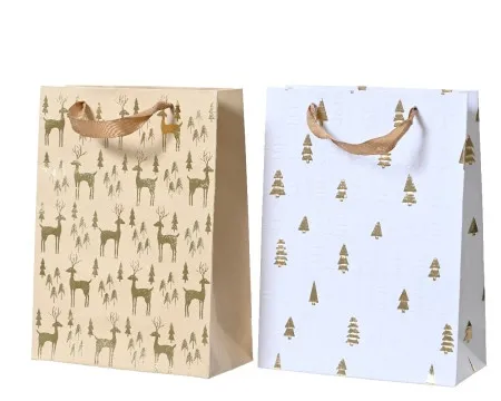 Dekordom novogodišnja dekoracija - giftbag 24cm 451838 - assorted - kmg ( 043351 )