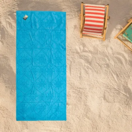 Dekordom plažni peškir beach master 86x190 - anchor wheel uni navy ( 024432 )