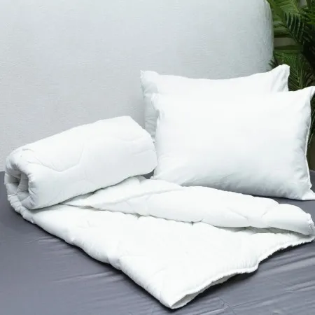 Dekordom Set jorgan + jastuk 2pcs - white - double 200x200/50x70 ( 025002 )