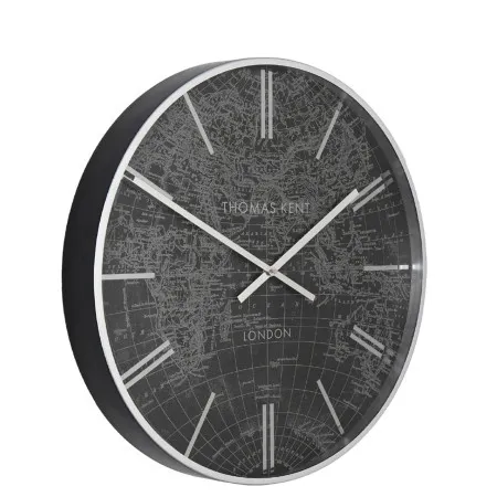 Dekordom Zidni sat world traveller 53cm 778901 - black/silver - dcs ( 040102 )