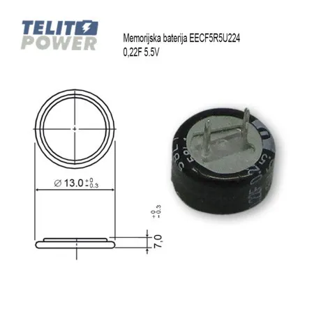 Dell memorijska baterija 0.22F 5.5V EECF5R5U224 ( 1645 )