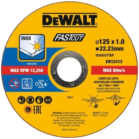 DeWalt DT20540 Rezna ploča 125x1 fastcut 100kom ( DT20540 )