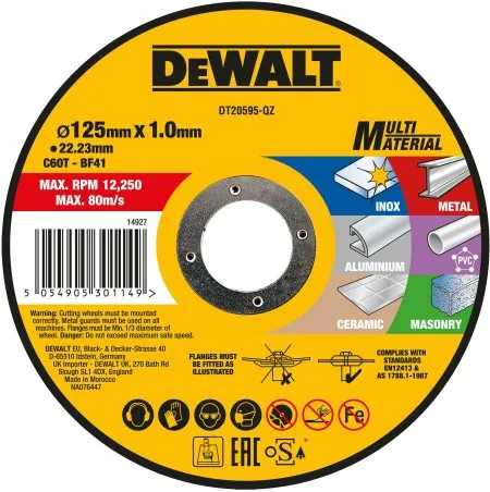 DeWalt DT20595 višenamenska rezna ploča, multimaterial 125 x 22,23 x 1,0 mm ( DT20595 )