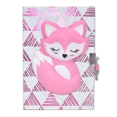 Dnevnik fox squishy sa ključem A5 80L D32-U-01 ( 09/70105 )