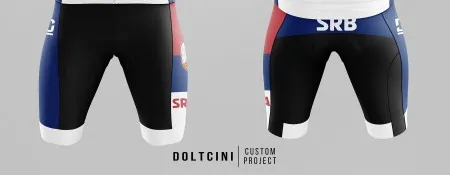 Doltcini Biciklističke gaće reprezentacije srbije,2xl veličina ( 104-srbija-2XL )