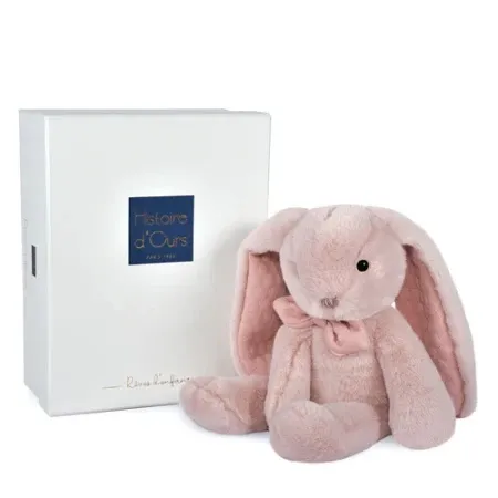 Doudou Plišani zec rozi - 30 cm ( HO3136 )
