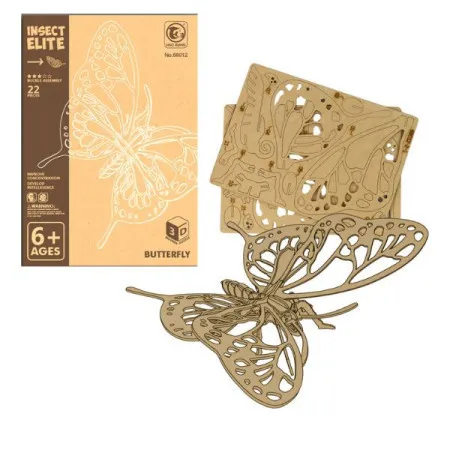Drvene 3d puzzle 22pcs leptir 68012 ( 91/71130 )