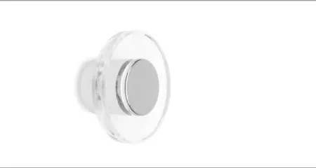 Dugme 414 WATER Transparent + Hrom ( 617-311 )