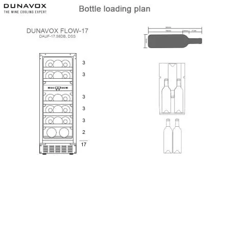 Dunavox DAUF-17.58DSS vinska vitrina ( v9743 )