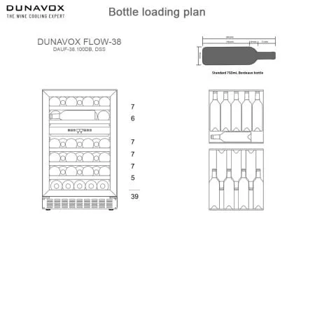 Dunavox DAUF-38.100DB vinska vitrina ( v10504 )