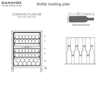 Dunavox DAUF-39.121DSS vinska vitrina ( v9764 )