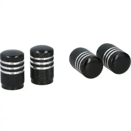 Dunlop Aluminijumske kapice za ventil blacksilver ( 58160 )