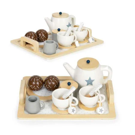 Eco toys drveni čajni set 17 elemenata ( W10B318B )