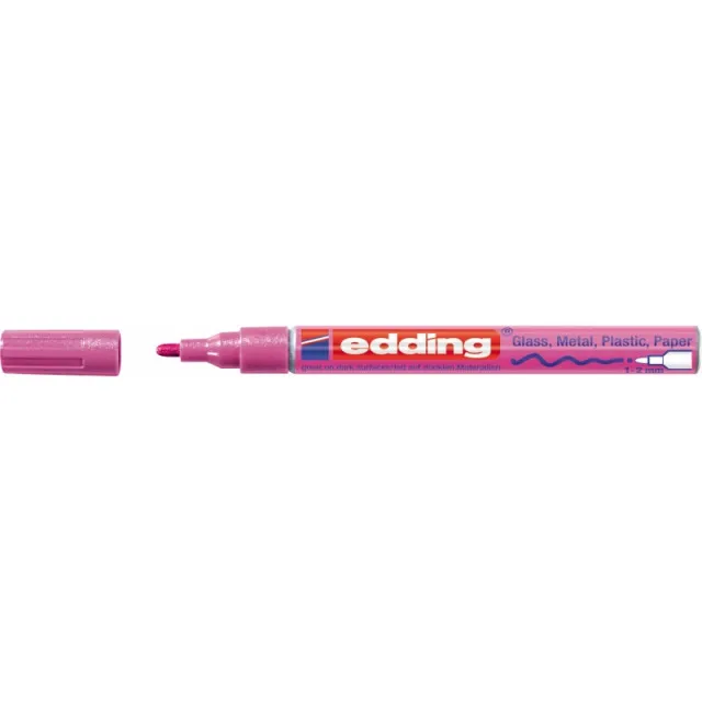 Edding paint marker E-751 1-2mm, metallic roze ( 12PM02MI )