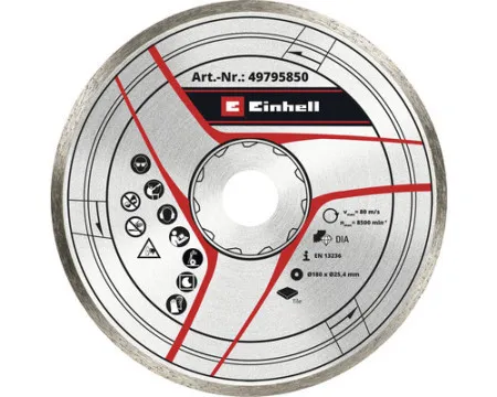 Einhell dijamantna rezna ploča 180x25,4 (brzina 80 m/s), Pribor za rezače granita i pločica ( 49795850 )