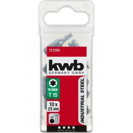 Einhell T15 bit 25mm, Ind. Čelik - 10 kom,Torx, 1/4" C 6.3 prihvat - TQ 60 ( 49121294 )