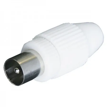 Elit+ antenski utikač ravni beli 9,5mm ( EL7600 )