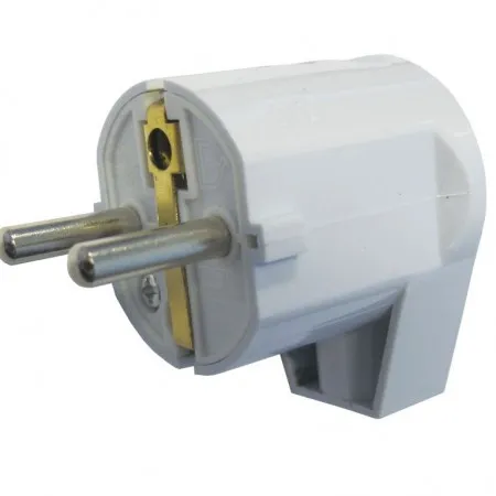 Elit+ pvc šuko utikač - priključak pod uglom 16a 250v, bele boje ( EL7572 )