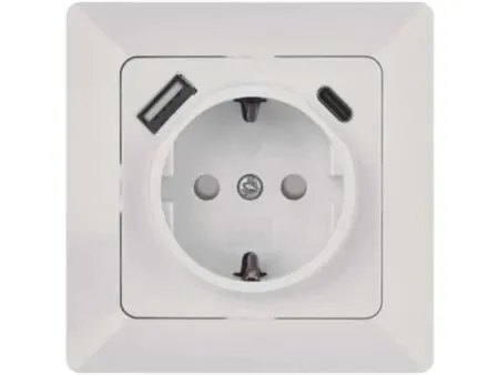 Emos a6000.5 razdelnici i utičnice Utičnica bela usb-a + usb-c ( 3726 )
