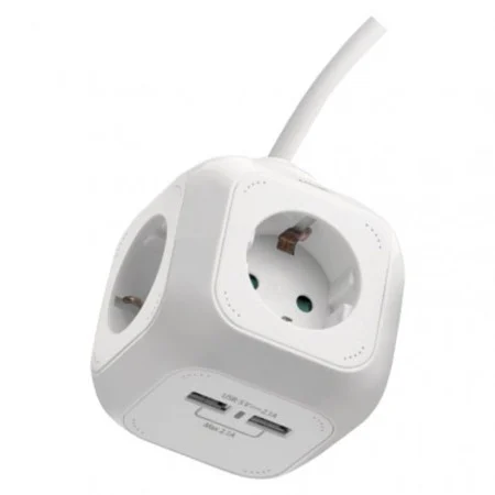 Emos kabl produžni sa 2xusb 1,9m/4r kocka p04219gu ( 2978 )