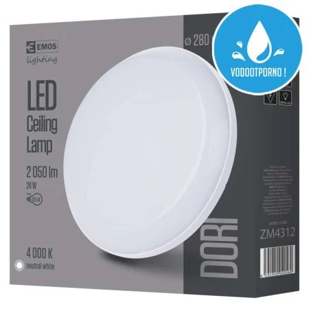 Emos led panel dori okrugli 28x4.8cm ip54/24w/nw zm4312 ( 1861 )