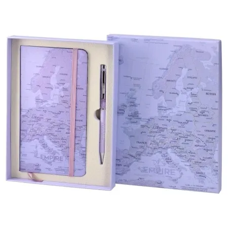 Empire liberty hemijska olovka i rokovnik ljubičasta 2k ( 412219 )