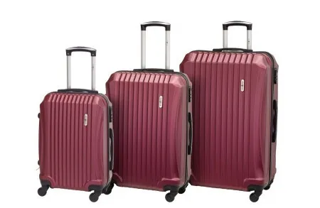 Enova ABS set kofera 3/1 bordo ( 514.240.24 )