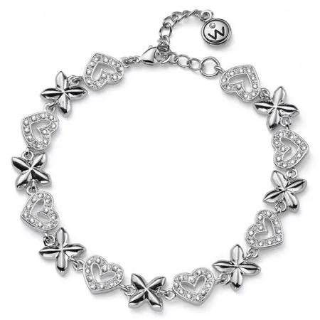 Ženska oliver weber like crystal narukvica sa belim swarovski kristalima ( 32302 )