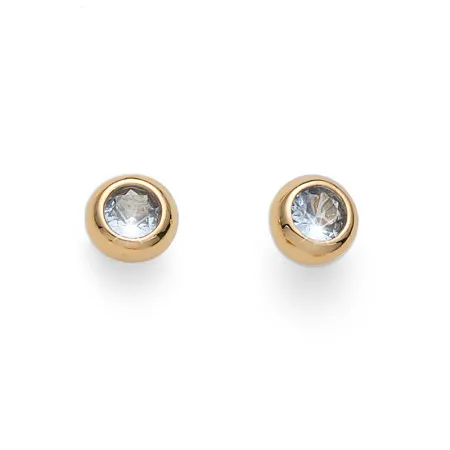 Ženske oliver weber beautify white zircon gold mindjuše sa swarovski cirkonom ( 22985g )