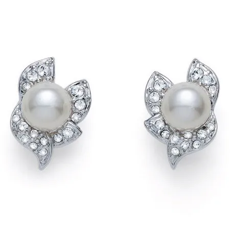 Ženske oliver weber evolve pearl crystal mindjuše sa belom swarovski perlom ( 22980 )