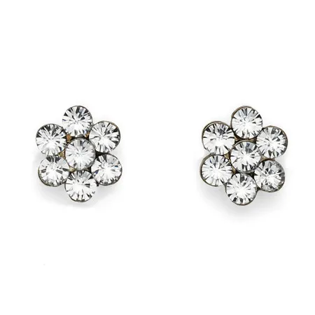 Ženske oliver weber flower gold crystal mindjuše sa swarovski belim kristalom ( 22069g )