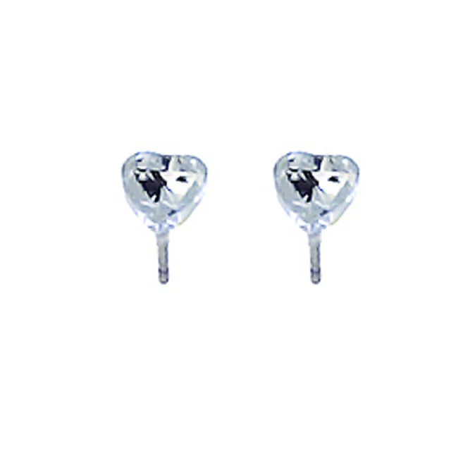 Ženske oliver weber heart small crystal srce minđuše sa swarovski belim kristalom ( 21008 )