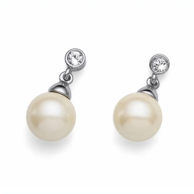 Ženske oliver weber lucent creme mindjuše sa belim swarovski perlama ( 22559.cre )