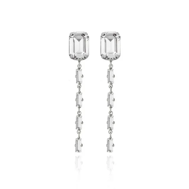Ženske victoria cruz esgueva crystal mindjuše sa swarovski belim kristalima ( a3674-07ht )