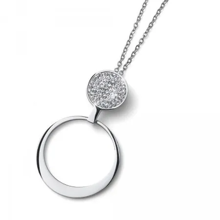 Ženski oliver weber cloud crystal lančić sa belim swarovski kristalnim priveskom ( 12150 )