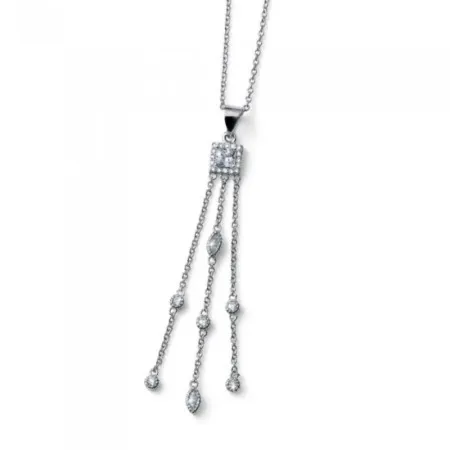 Ženski oliver weber reason zirconia lančić sa swarovski cirkonima ( 12252r )
